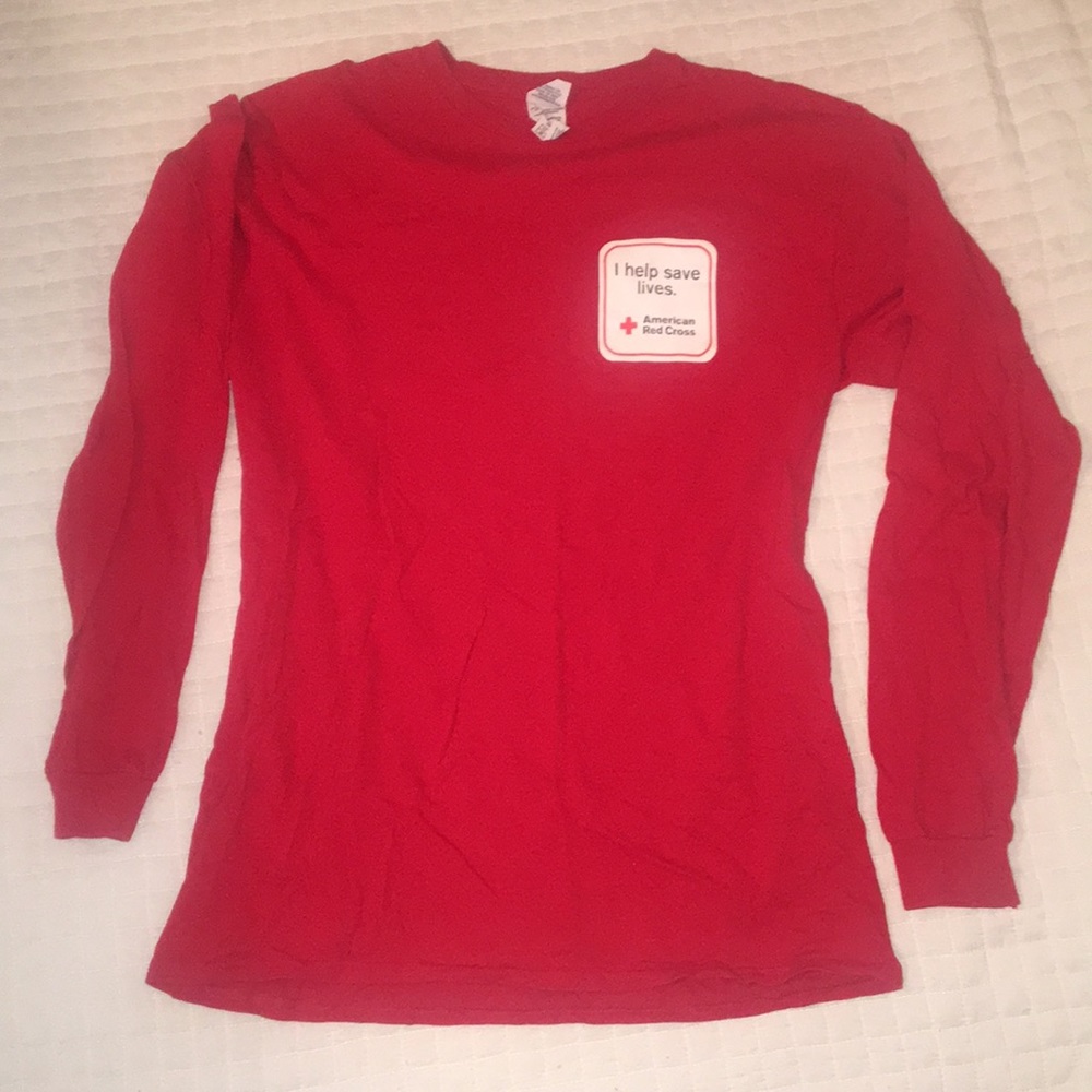 “I help save lives” American Red Cross Shirt.